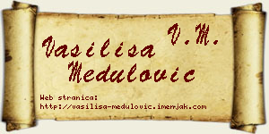 Vasilisa Medulović vizit kartica